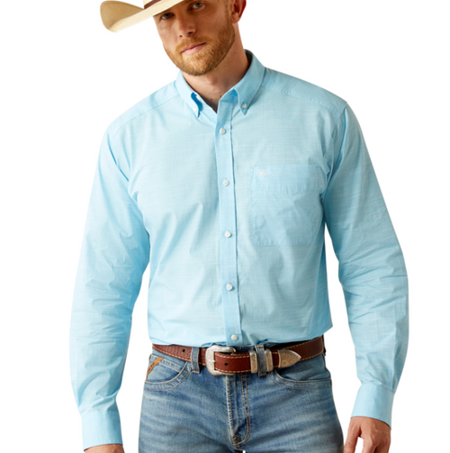 10058785 XL R LIGHT BLUE MNS Solid Slub Classic Fi-197318419607