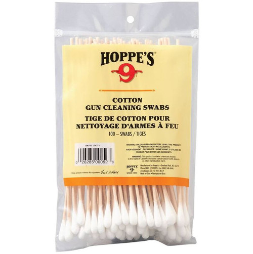 Hoppe's Cotton Cleaning Swab 100ct T07-026285000528