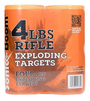 Sonic Boom Rifle Exploding Target 1lb 4pk SBT014P-091037217394