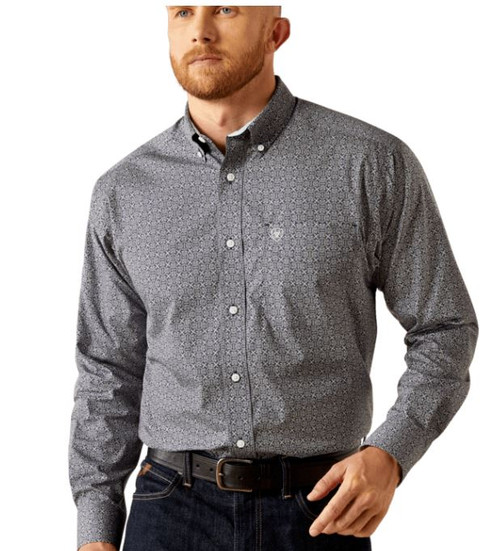 10058950 MED R DARK BLUE MNS Wrinkle Free Douglas-197318393044