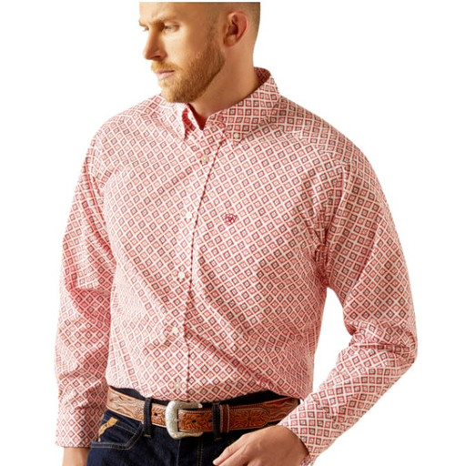 10058966 XL R ORANGE MNS Saylor Classic Fit Shirt--197318393662