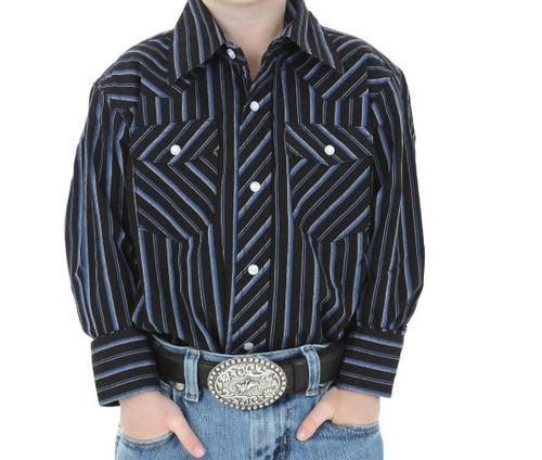 10203Waal Boys Sport Western Shi-210000339687