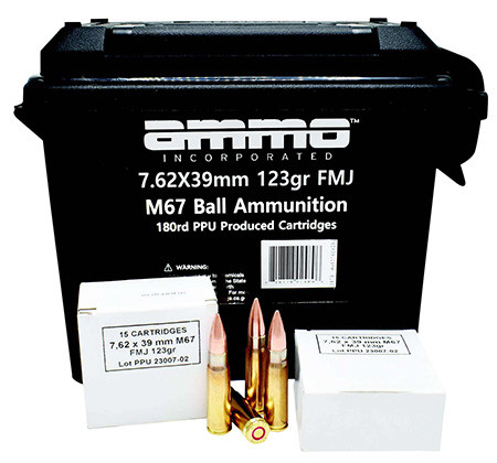 AMMO INC. 7.62X39MM 123GR FMJ CAN 762X39123FMJ-B-818778024896