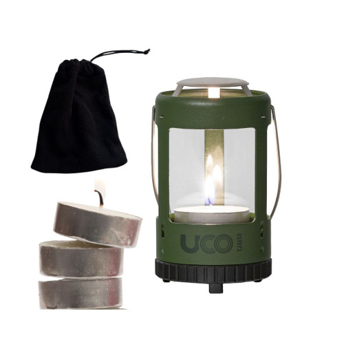 UCO Candle Lantern Kit (Extra Candles & Carry Case) - Mini Candle Lantern Kit, Forest