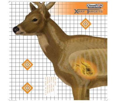 Champion Traps & Targets Deer X-Ray Target 25"x25"-076683459022