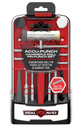 Real Avid Hammer & Roll Pin Punch Set Black/Red-813119012686