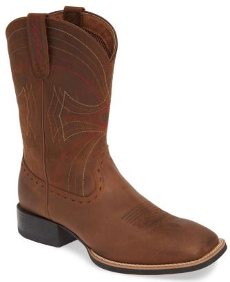 10010963 8 D MNS Sport Wide Square Toe Cowboy Boot-884849508428