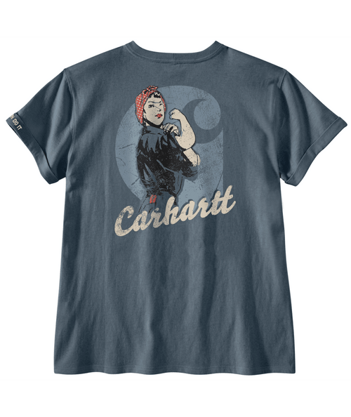 106903 L REG Iron Blue Women's Loose Fit Heavyweig-199133064826