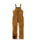 Women's Insulated Bib Overalls - Loose Fit - Washed Duck - 4 Extreme Warmth
