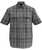 Men's Fort Loose Short Sleeve Plaid Shirt