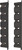 BRMH6 Horizontal Rod Rack Black Horizontal