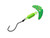 Mack's Lure Smile Blade SpinDrift Walleye - Green Silver Tiger/Chartreuse Green Scale, 1