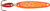SW/Pimple Sz 3 Lure, Orange Ice