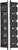 BRMV6 Vertical 6 Rod Rack Black Vertical 6
