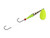 Mack's Lure Double Whammy Classic Original - Chartreuse/Chrome/Chartreuse, 6