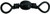 Eagle Claw Barrel Swivels - Black, 3, Standard