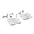 Coleman HINGE 4 SCREW 6262A250 WHITE 2PK C006