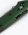 Benchmade Osborne - Green Aluminum, Reverse-tanto
