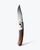 Benchmade Crooked River - Gray Aluminum & Wood, Clip-point