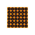 Allen Adhesive Splash Reactive Paper Shooting Targets, 1" Bullseye, 36 Targets Per Sheet, 12-Sheets, Black/Orange