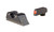 Trijicon HD XR Night Sights - Glock Standard Frames (MOS) - Front: Orange Outline / Green Tritium, Rear: Black Outline / Green Tritium
