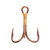Eagle Claw 2X Treble Hook - Bronze, 1/0, Family