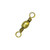 Eagle Claw Barrel Swivels - Brass, 7, Standard