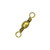 Eagle Claw Barrel Swivels - Brass, 7, Standard