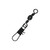 Eagle Claw Barrel Swivel with Interlock Snap - Black, 10, Standard