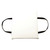 Onyx Throwable Foam Cushion - White / 15" x 16" x 2.5"