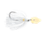 Strike King Thunder Cricket Vibrating Swim Jig - 204 - White, Gold, 1/2oz