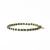 ink+alloy Louise Crystal Stretch Bracelet Green + Gold