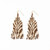 ink+alloy Delilah Zebra Print Beaded Fringe Earrings Bronze + Ivory