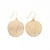 ink+alloy Gretchen Large Circle with Holes Earrings Brass