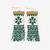 ink+alloy Lauren Fair Isle Holiday Beaded Fringe Earrings Green