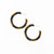 ink+alloy Game Day Crystal Threaded Beads Hoop Earrings Black + Gold