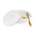 Twine Ceramic Brie Baker & Acacia Spreader Set