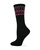 Wise Blend Ladies Fairisle Pattern Crew Sock 1 Pair - Black