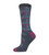 Wise Blend Ladies Full Cushion Merino Wool Plaid Sock 1 Pair - Grey