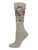 Wise Blend Geo Accents Crew Socks 1 Pair - Tan
