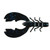 Berkley PowerBait Chigger Craw - Black Blue Fleck, 4 in