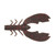 Berkley PowerBait MaxScent Chigger Craw - Black Red Fleck, 4 in