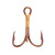 Eagle Claw 2X Treble Hook - Bronze, Size 2, Standard
