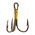 Eagle Claw 2X Treble Hook - Bronze, Size 2/0, Standard