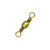 Eagle Claw Barrel Swivels - Brass, 1, Standard