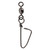 Eagle Claw Crane Swivel W/coastlock Snap-1