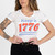 Grunt Style White Wmns Keep It 1776 V Neck 2XL
