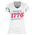 Grunt Style White Wmns Keep It 1776 V Neck 2XL
