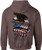 Howitzer Puce Blue Collar Eagle Pullover Hoodie