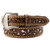 Nocana Western Belt 1 7/8-1 1/2BraidedEdgesBR - Brown